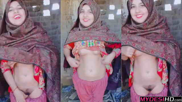 Sultry Pakistani Hijabi Wife Private Flashing And Natural Curves Revealed